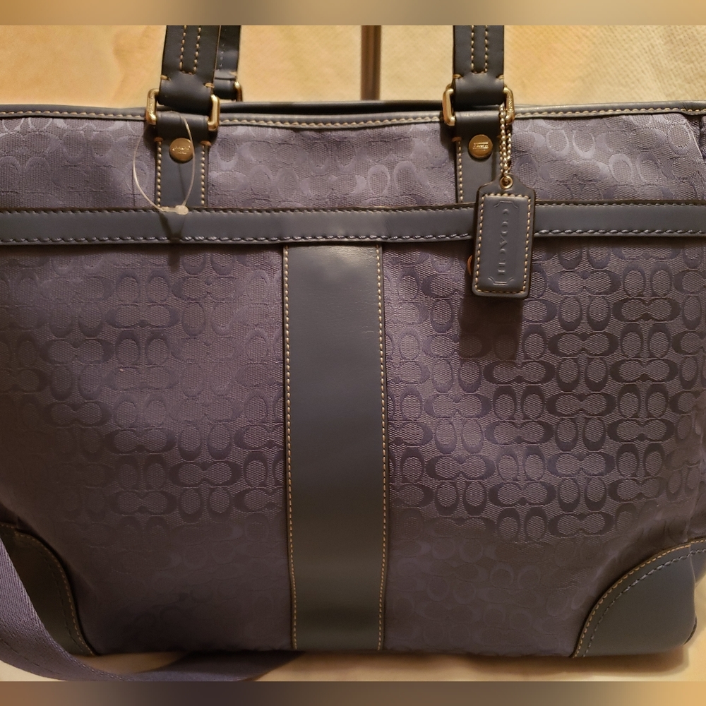 Blue Coach  Diaper Bag
